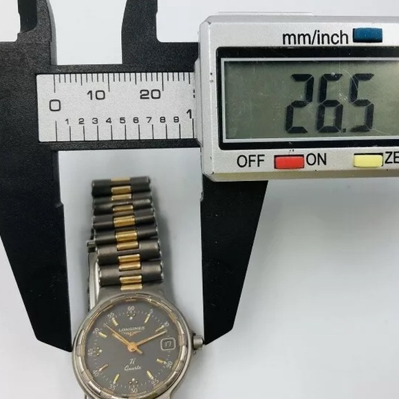 LONGINES Conquest Ti Quartz Titanium Gold Plated Women’s Watch - Picture 13 of 13